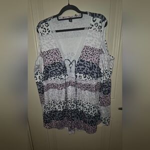 4 For $20 SHEIN Curve Animal Print Cold‎ Shoulder, Boho